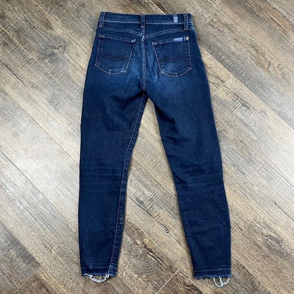 7 For All Mankind High Waist Skinny Jeans Pants Denim ((size 26)) - Picture 2 of 8